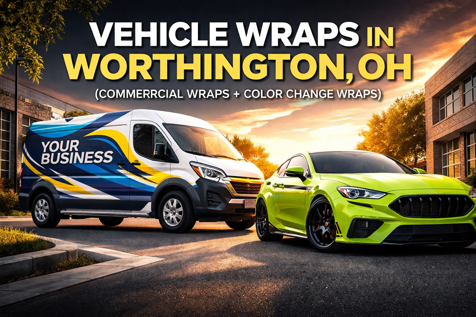 Vehicle Wraps in Worthington, OH (Commercial Wraps + Color Change Wraps)