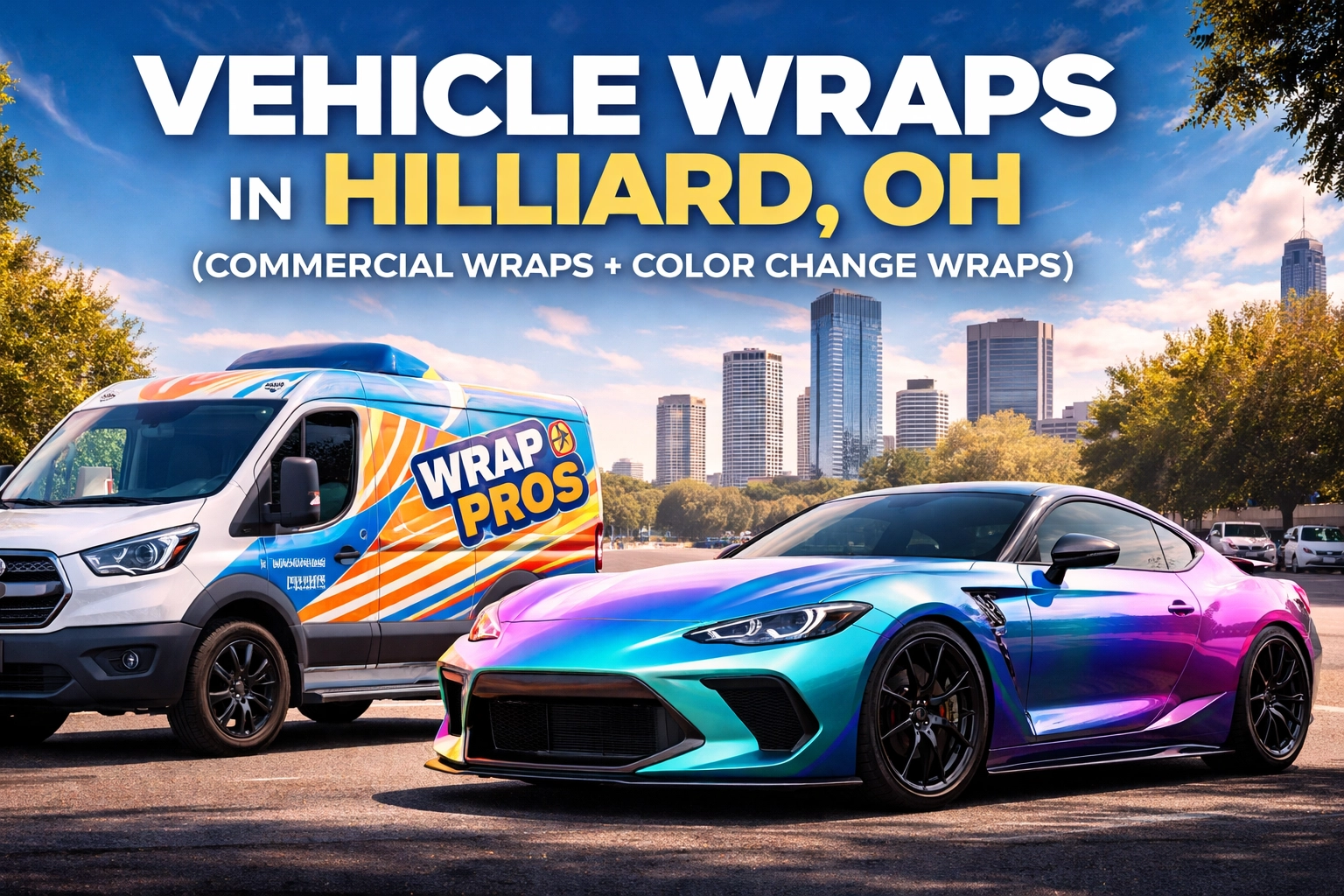 Vehicle Wraps in Hilliard, OH (Commercial Wraps + Color Change Wraps)
