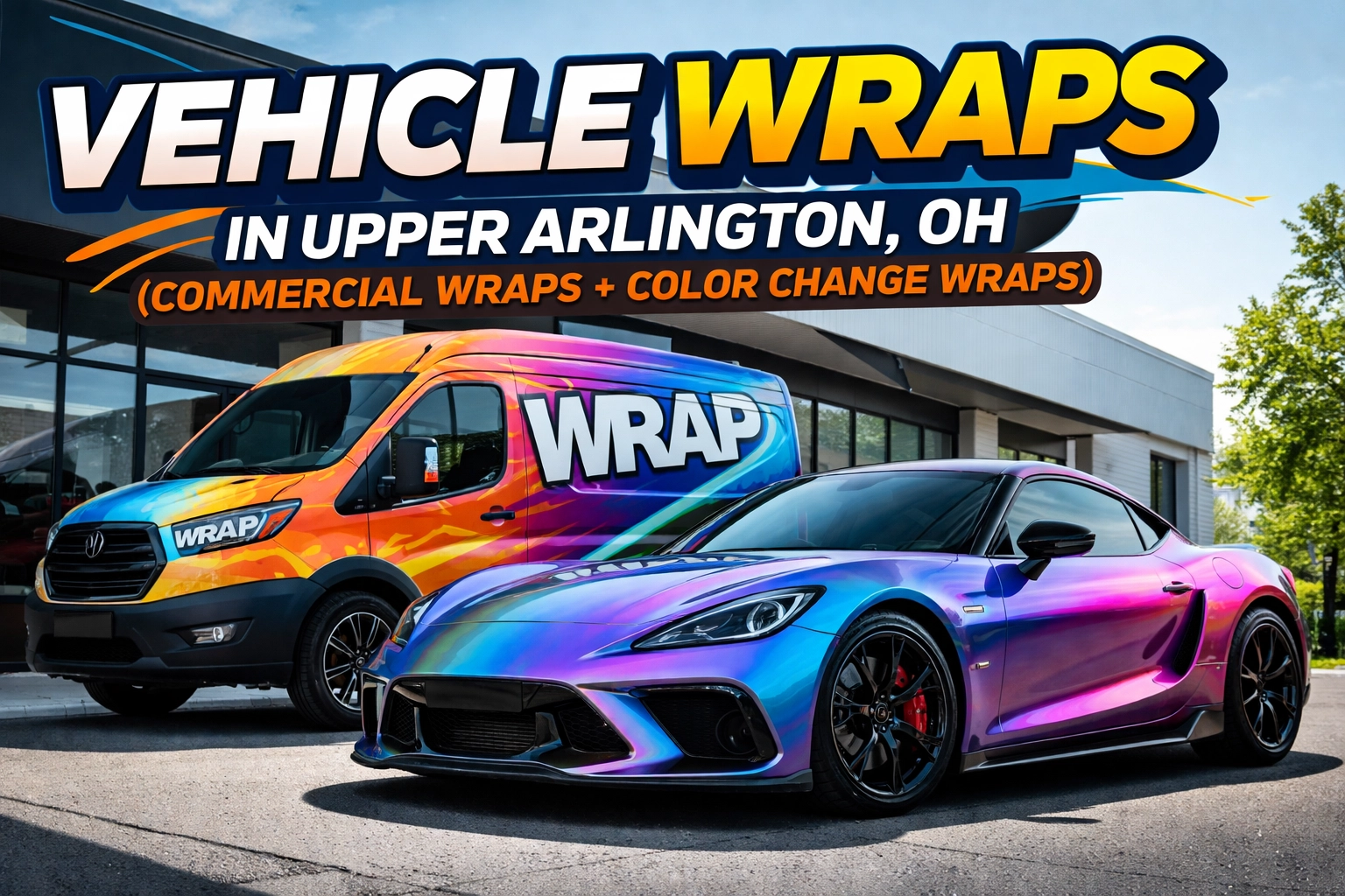 Vehicle Wraps in Upper Arlington, OH (Commercial Wraps + Color Change Wraps)